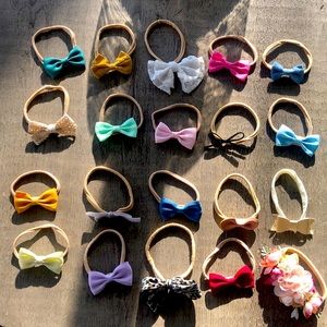 20 Infant headband bows
